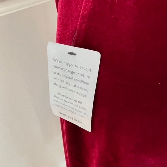 Vince Camuto Red/Burgundy Velvet Draped Ruched Halter Neck Dress NWT 6 - Picture 9 of 11